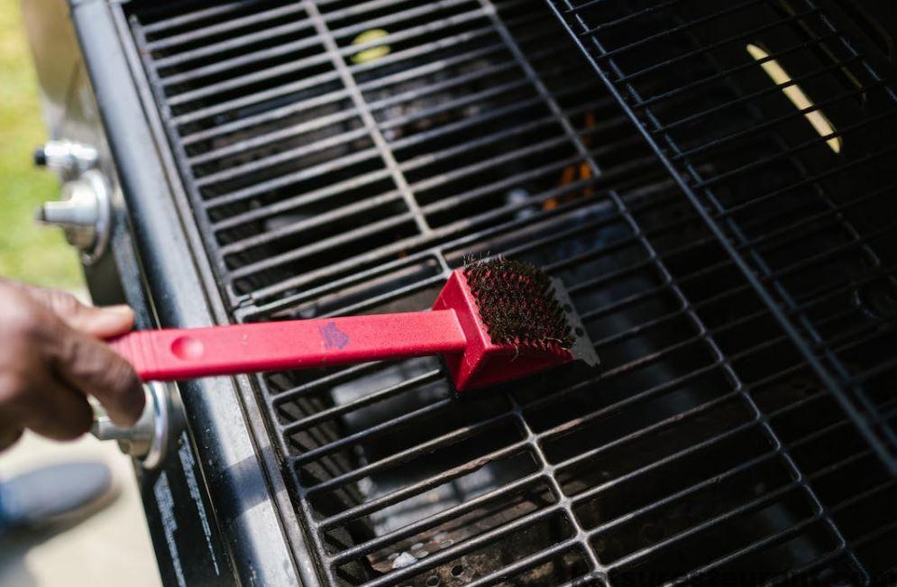 grill brush for porcelain grates