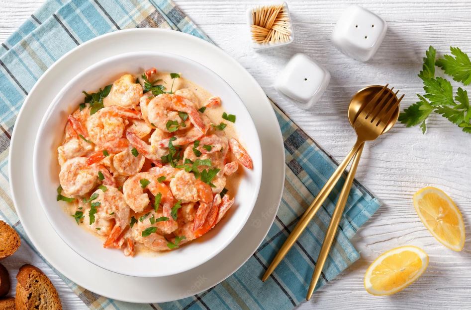 shrimp with sour cream recipe